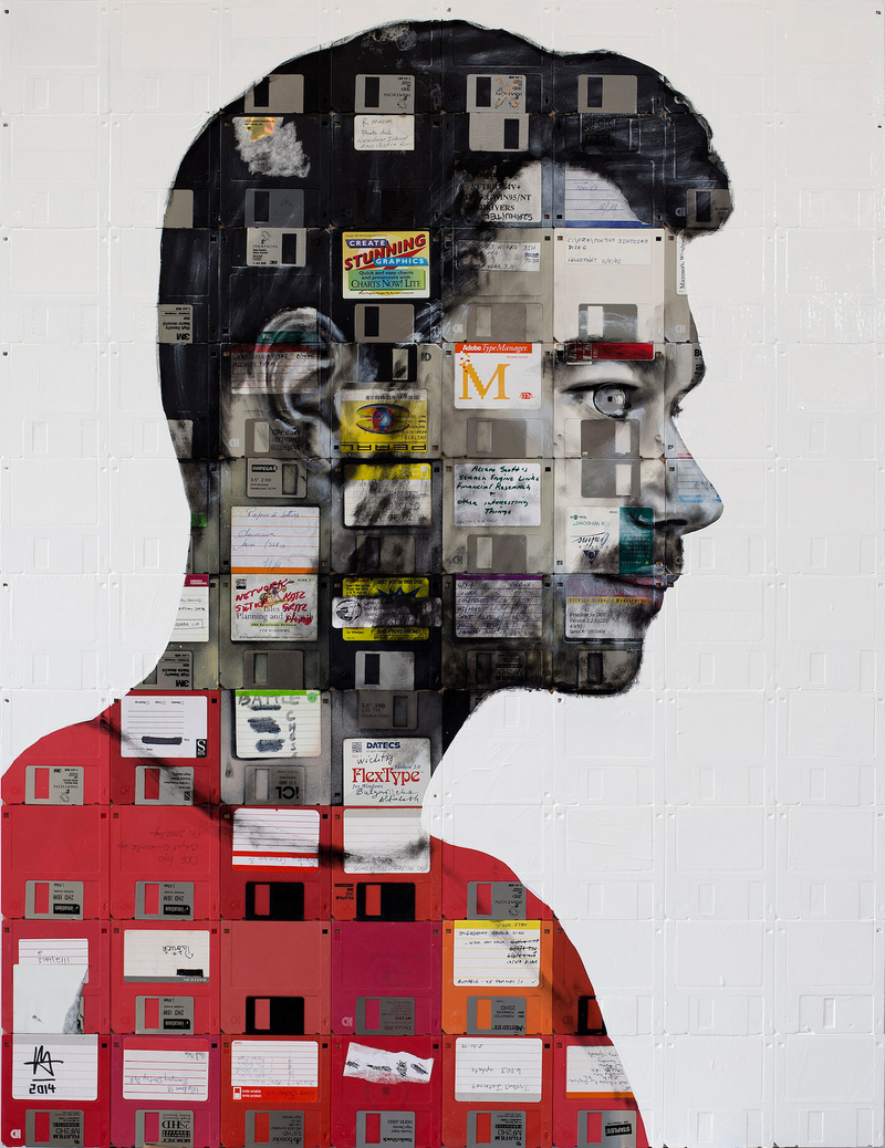 Illustration for article titled Timeless Portraits Created On Obsolete Floppy Disks And Film